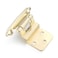 Vallecloud 10 Pack 5 Pair 38 Inset Gold Brass Nickel Self Closing Cabinet Hinges for Offset Kitchen Cabinet Door Face Frame Semi Concealed Kitchen Cabinet Hinges