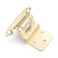 Vallecloud 10 Pack 5 Pair 38 Inset Gold Brass Nickel Self Closing Cabinet Hinges for Offset Kitchen Cabinet Door Face Frame Semi Concealed Kitchen Cabinet Hinges