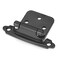 Vallecloud 10 Pack 5 Pair Matte Black Self Closing Cabinet Hinges for Flush Mount Kitchen Cabinet Door 12 Overlay Variable Face Frame Semi Concealed Kitchen Cabinet Hinges