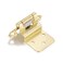 Vallecloud 4 Pack 2 Pair 38 Inset Gold Brass Self Closing Cabinet Hinges for Offset Kitchen Cabinet Door Face Frame Semi Concealed Kitchen Cabinet Hinges