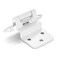 Vallecloud 4 Pack 2 Pair 38 Inset White Self Closing Cabinet Hinges for Offset Kitchen Cabinet Door Face Frame Semi Concealed Kitchen Cabinet Hinges