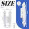 Waziaqoc 10Pcs H Cabinet Hinge White Offset Hinge Hammercraft Flush Door Hinge Decorative Flat Hinges with Mounting Screws for Cabinet Closet Wooden Box 35 x 15