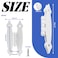Waziaqoc 10Pcs H Cabinet Hinge White Offset Hinge Hammercraft Flush Door Hinge Decorative Flat Hinges with Mounting Screws for Cabinet Closet Wooden Box 35 x 15
