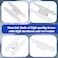 Waziaqoc 10Pcs H Cabinet Hinge White Offset Hinge Hammercraft Flush Door Hinge Decorative Flat Hinges with Mounting Screws for Cabinet Closet Wooden Box 35 x 15