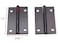 XMHF Folding Butt Hinge Cabinet Gate Closet Door Hinge 112 Long Home Furniture Hardware with Mounting Screws Black Pack of 12