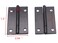 XMHF Folding Butt Hinge Cabinet Gate Closet Door Hinge 112 Long Home Furniture Hardware with Mounting Screws Black Pack of 12