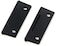 XMHF Folding Butt Hinge Cabinet Gate Closet Door Hinge 112 Long Home Furniture Hardware with Mounting Screws Black Pack of 12