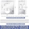 Yaocom 10 Pcs Cabinet Hinge Repair Kit Stainless Steel Silver Polished 5 Large 5 Small Repair Plates with 60 Screws