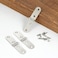 YCSJ 40 Pieces Jewelry Box Hardware Hinges Satin SilverMini Nickel Hinges for Wooden Box Small Hardwarefor Handmade Crafts 40 Satin Silver