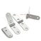 YCSJ 40 Pieces Jewelry Box Hardware Hinges Satin SilverMini Nickel Hinges for Wooden Box Small Hardwarefor Handmade Crafts 40 Satin Silver
