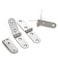 YCSJ 40 Pieces Jewelry Box Hardware Hinges Satin SilverMini Nickel Hinges for Wooden Box Small Hardwarefor Handmade Crafts 40 Satin Silver