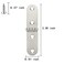 YCSJ 40 Pieces Jewelry Box Hardware Hinges Satin SilverMini Nickel Hinges for Wooden Box Small Hardwarefor Handmade Crafts 40 Satin Silver