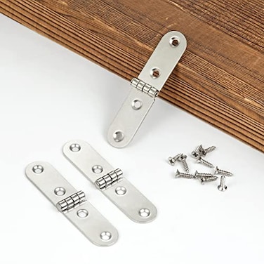 YCSJ 40 Pieces Jewelry Box Hardware Hinges Satin SilverMini Nickel Hinges for Wooden Box Small Hardwarefor Handmade Crafts 40 Satin Silver
