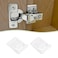 YINETTECH 10Pieces 90 Degree Angle Restriction Hinge Clip for Soft Close Cabinet Door Hinges Kitchen Cabinet Angle Reduction Clip Door Restraints Clip Plastic 88x36x13mm
