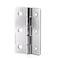 YUDTKK Stainless Steel Door Hinges Heavy Duty Butt Utility Hinges NonRemovable Pin Smooth and Quiet3 Pack2 inch x 235 inch