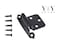 Y&Y Decor YY Decor Lot of 25 Pairs 50pcs Self Closing Overlay Flush Cabinet Hinges Black