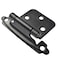 Y&Y Decor YY Decor Lot of 25 Pairs 50pcs Self Closing Overlay Flush Cabinet Hinges Black
