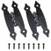 Zangc Red Antique Flat Hinges Decorative Hinges Hammercraft Face Frame Flush Mount H Hinges 346inch145inch 2PCS