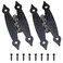 Zangc Red Antique Flat Hinges Decorative Hinges Hammercraft Face Frame Flush Mount H Hinges 346inch145inch 2PCS