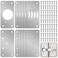 zqeven Zqeven 12Pack Cabinet Hinge Repair Kit Hinge Fixing Plates for Kitchen Cupboard Locker Cabinet Doors