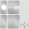 zqeven Zqeven 12Pack Cabinet Hinge Repair Kit Hinge Fixing Plates for Kitchen Cupboard Locker Cabinet Doors