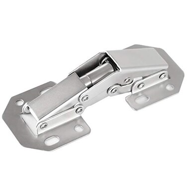 DOBOGA 8Pack Hidden Hinges for Cabinet Doors Frameless Concealed Cabinet Hinges 90 Degree Flush Mount Hinges