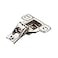 Salice ECentra NickelPlated Metal 106degree 12inch Overlay Screwon Face Frame Hinge with 2 Cams