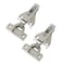 Probrico 2 Pairs4 Pack Kitchen Cabinet Hinges for Face Frame Cabinet Concealed Cabinet Hinges Brushed Satin Nickel with Mounting Screws