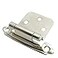 SMBBIT Smbbit Traditional Cabinet Hinge Variable Overlay 10 Pack Bright Nicke