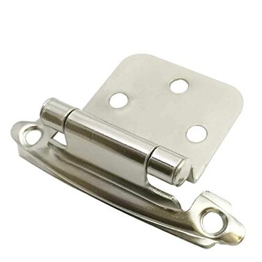 SMBBIT Smbbit Traditional Cabinet Hinge Variable Overlay 10 Pack Bright Nicke