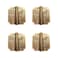 Tiazza 4Pcs Antique Brass Visible Small Hinges 2x2 Inches Furniture Cabinet Drawer Double Door Removable Hinges