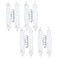 T Tulead White HShape Hinges Flush Mount Furniture Cabinet Door Hinges Pack of 4 with Silver Screws