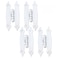 T Tulead White HShape Hinges Flush Mount Furniture Cabinet Door Hinges Pack of 4 with Silver Screws