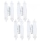 T Tulead White HShape Hinges Flush Mount Furniture Cabinet Door Hinges Pack of 4 with Silver Screws