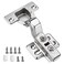Kimdot Inset 35mm Cup European Hidden Hinge Clipon Plate for Easy Installation KitchenBathroom HeavyDuty Frameless Soft Close Hinge Four Hole Mounting Plate Hinges 2PCS