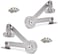 Kocent Lid Support Hinge Heavy Duty Lid Stay Hinges Folding Lid Support Hinge for CabinetClosetWardrobe or Toy Box Slided Down The Flap Lid Without Smashing Fingers40lb110 Degree 2 PC