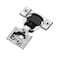 Ravinte 60 Pack 30 Pairs 34 inch Overlay Soft Close Hinges for Kitchen Cabinet Hinges Satin Nickel Hidden Hinge Stainless Steel Concealed Hinge self Closing