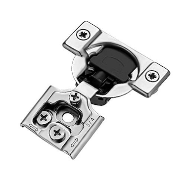 Ravinte 60 Pack 30 Pairs 34 inch Overlay Soft Close Hinges for Kitchen Cabinet Hinges Satin Nickel Hidden Hinge Stainless Steel Concealed Hinge self Closing