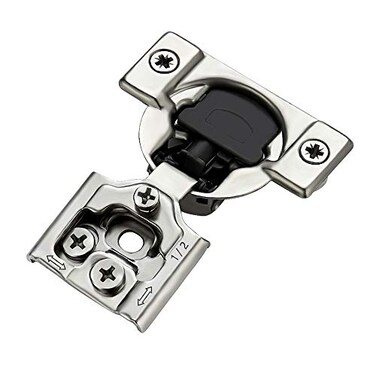 Ravinte 6 Pack 3 Pairs 12 inch Overlay Soft Close Hinges for Kitchen Cabinet Hinges Satin Nickel Hidden Hinges Stainless Steel Concealed Hinge self Closing