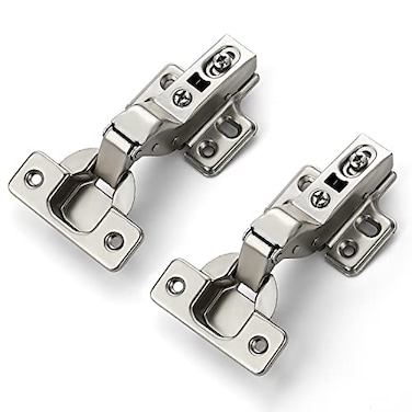Ravinte 4 Pack 2 Pairs European Kitchen Cabinet Hinges Soft Close Insert Cabinet Door Hinges HeavyDuty Frameless Adjustable Concealed Cabinet Cup Hinge