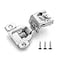 Vallecloud 4 Pack 114 Inch Overlay Soft Close Cabinet Hinges Kitchen Concealed Hinges for Face Frame Door European Hinges with Brushed Nickel