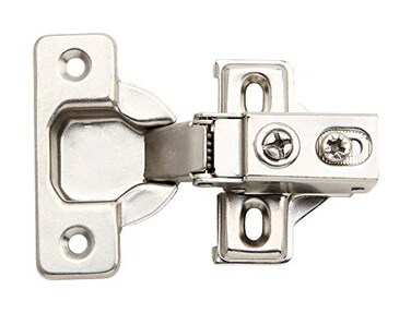 Silverline 2 Pack Face Frame Quiet Soft Close Cabinet Door Hinges 12 Inch Overlay with Builtin Metal Dampers Strong Heavy Duty Steel for Kitchen Bathroom