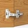 FURNIWARE Furniware 4 Pack 2 Pair 135 Degree Lazy Susan Hinges Full Overlay Concealed for Cabinet Cupboard Folded Door Combination with ScrewsRegular