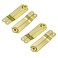 Tsnamay 4Pcs Gold Folding Lid Support Hinges for for Home Furniture Cabinet Jewelry Box Decoration