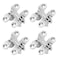KALIONE 4 Pack Stainless Steel 180 Degree Hidden Hinges for Doors Cabinets Invisible Cross Swing Hinges