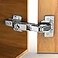 Chibery 2 Pack Frameless Full Overlay 175 Degree Soft Close Lazy Susan Hinges Clip ON Plate MultiPivot Concealed Hardware for Corner Kitchen Cabinet Cupboard Folded Folden Door Closets