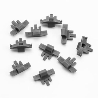 FURNIWARE Furniware Cabinet Door Angle Restriction10 Pieces 86 Degree Angle Restriction Hinge Clip for Soft Close Cabinet Hinges Hinge Opening Angle Restrictor Clip Nylon