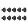 Design House 206599BLK Solid Hexagon Cabinet Knob Matte Black 10Pack
