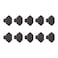 Design House 206599BLK Solid Hexagon Cabinet Knob Matte Black 10Pack