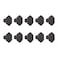 Design House 206599BLK Solid Hexagon Cabinet Knob Matte Black 10Pack